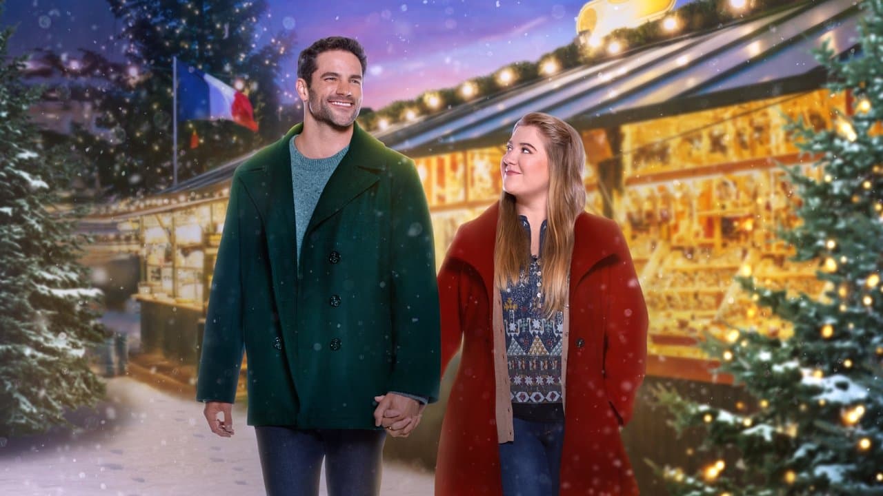 Coup de foudre au marché de Noël backdrop