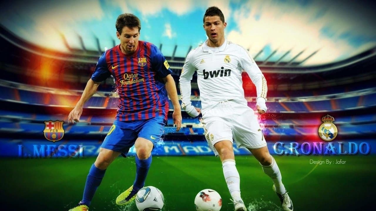 Ronaldo vs Messi : Face à face backdrop