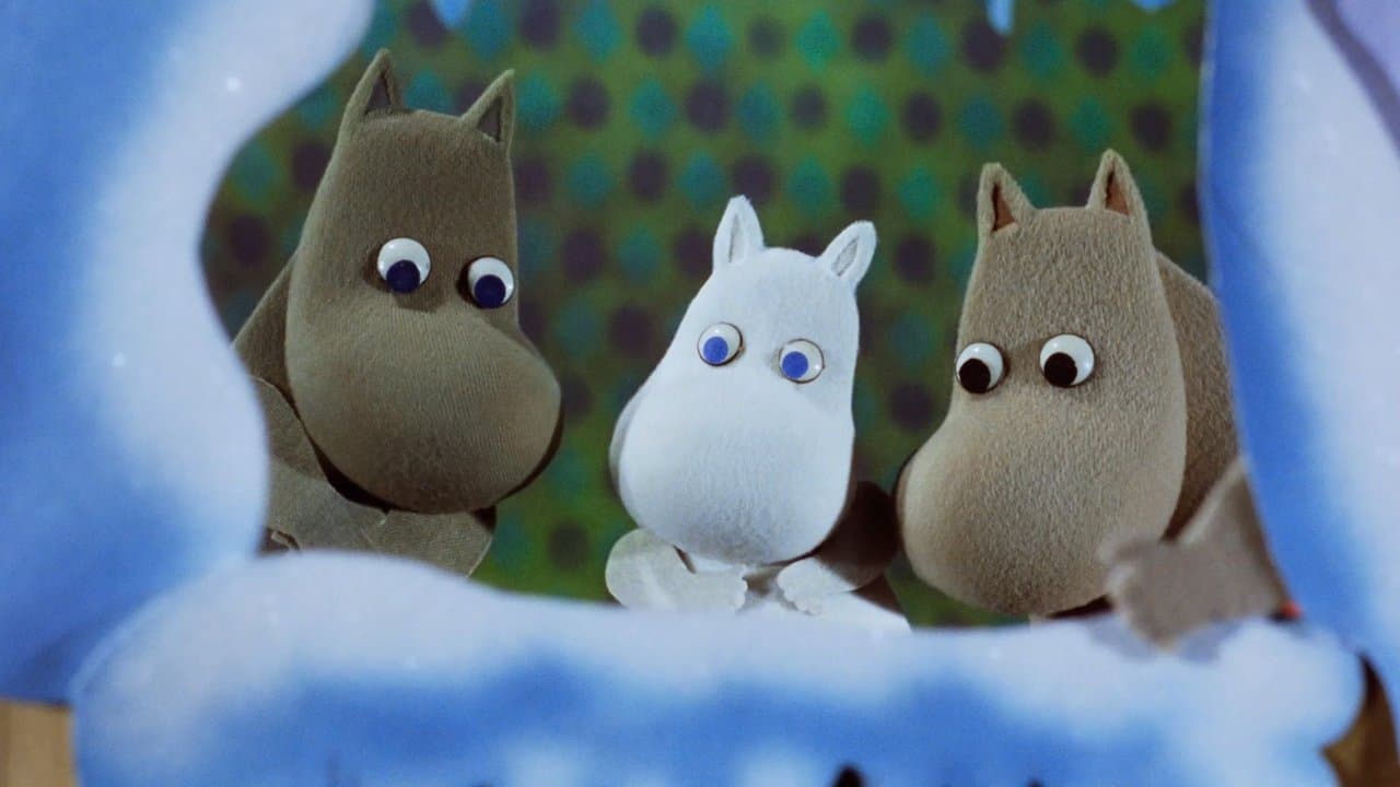 Les Moomins attendent Noël backdrop