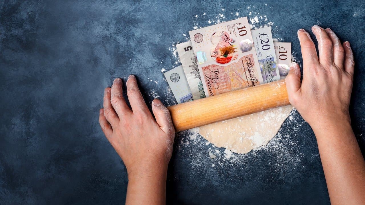 Un menu en or backdrop