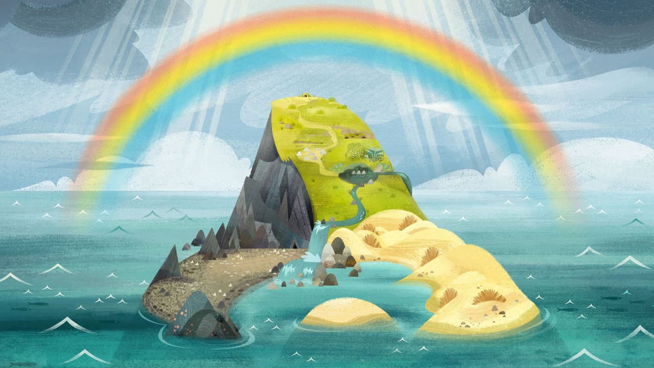 Puffin Rock backdrop