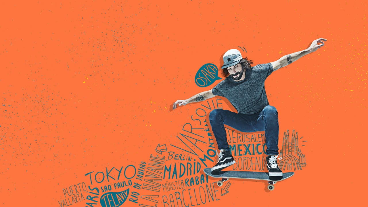 Skate le monde backdrop