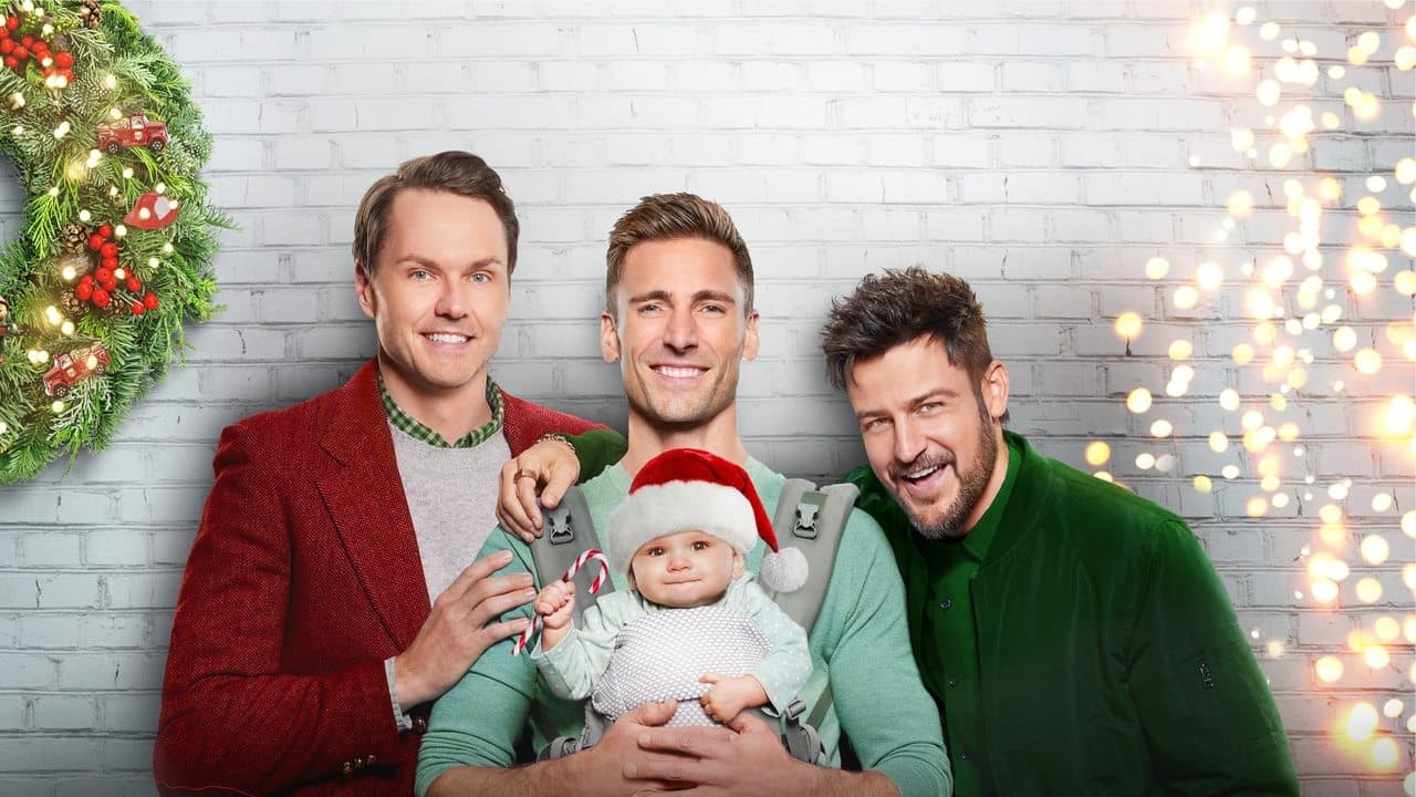Trois frères, Noël et un couffin backdrop