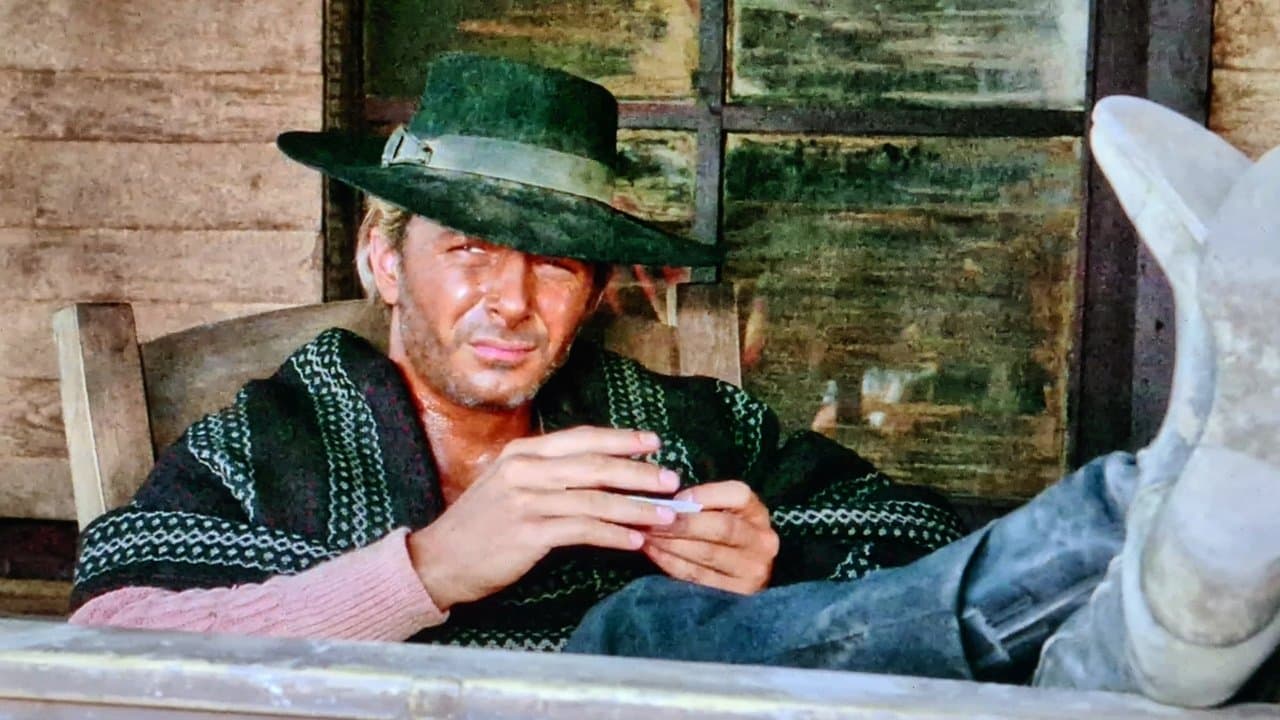 Un homme, un cheval et un pistolet backdrop