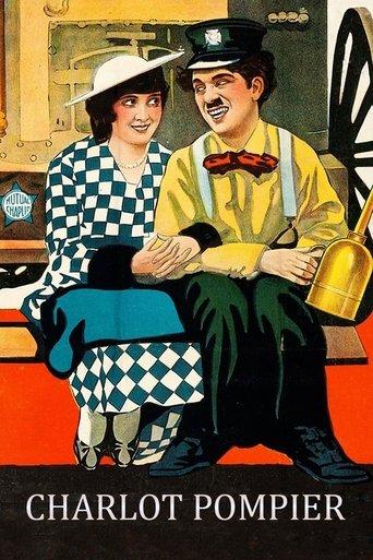 Charlot pompier poster