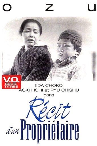 Récit d'un propriétaire poster