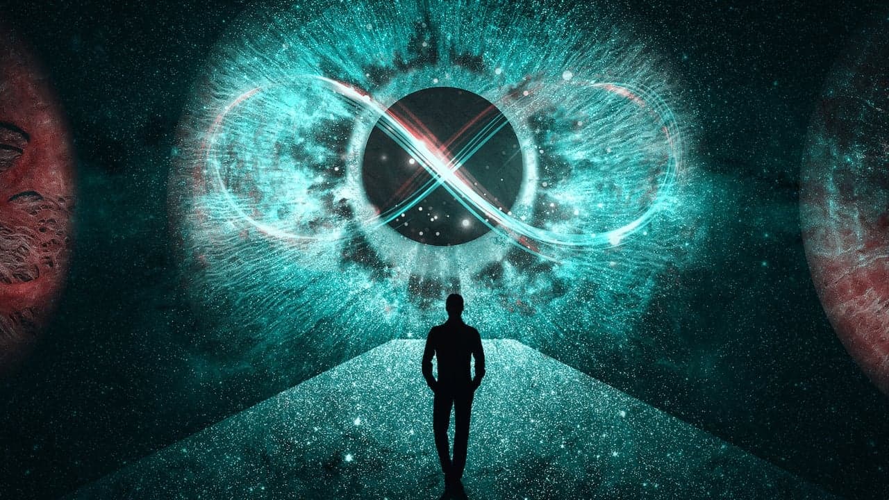 Voyage vers l'infini backdrop