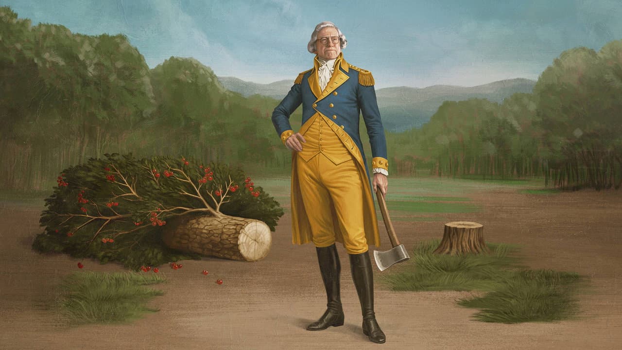 Life, Larry and the Pursuit of Unhappiness: An almost History of America backdrop