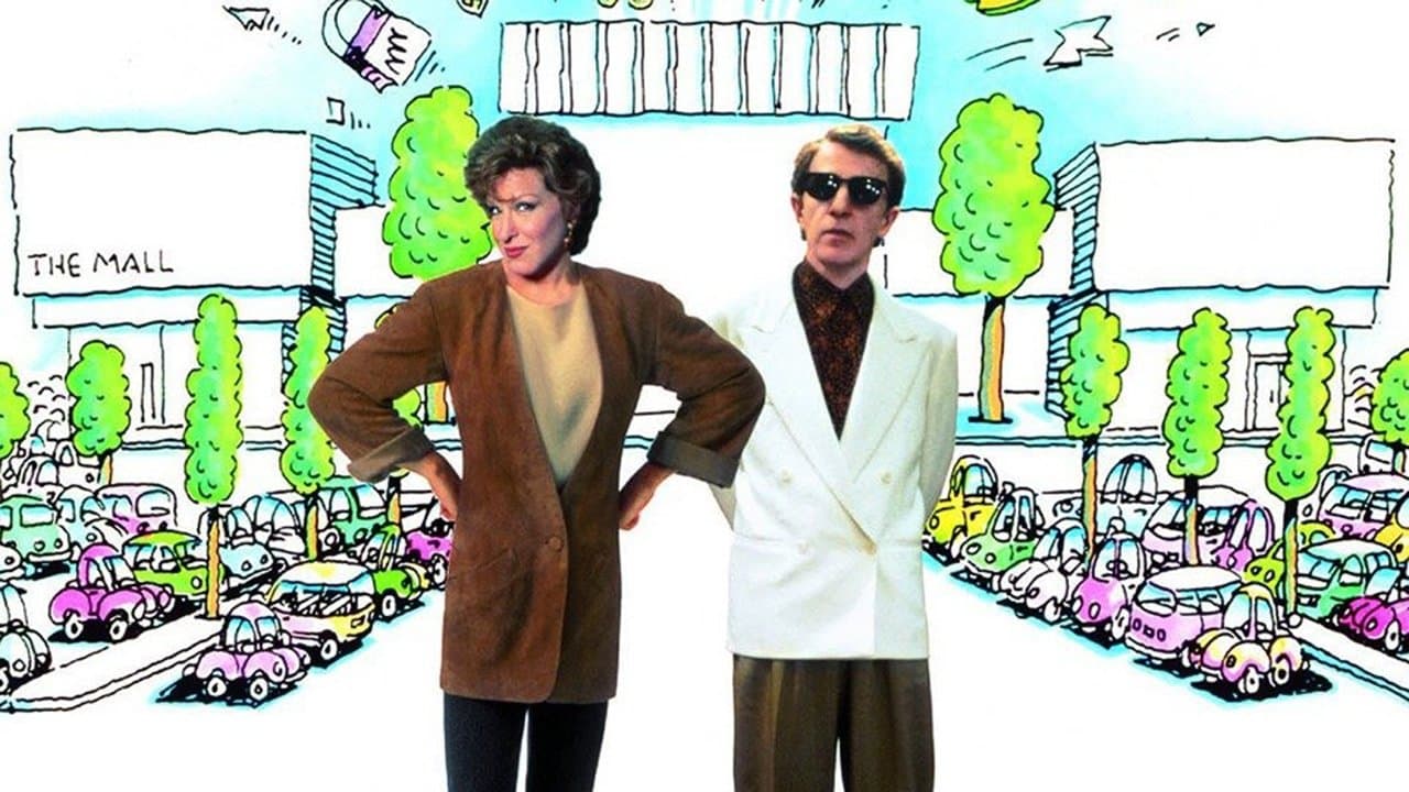 Scènes de ménage dans un centre commercial backdrop