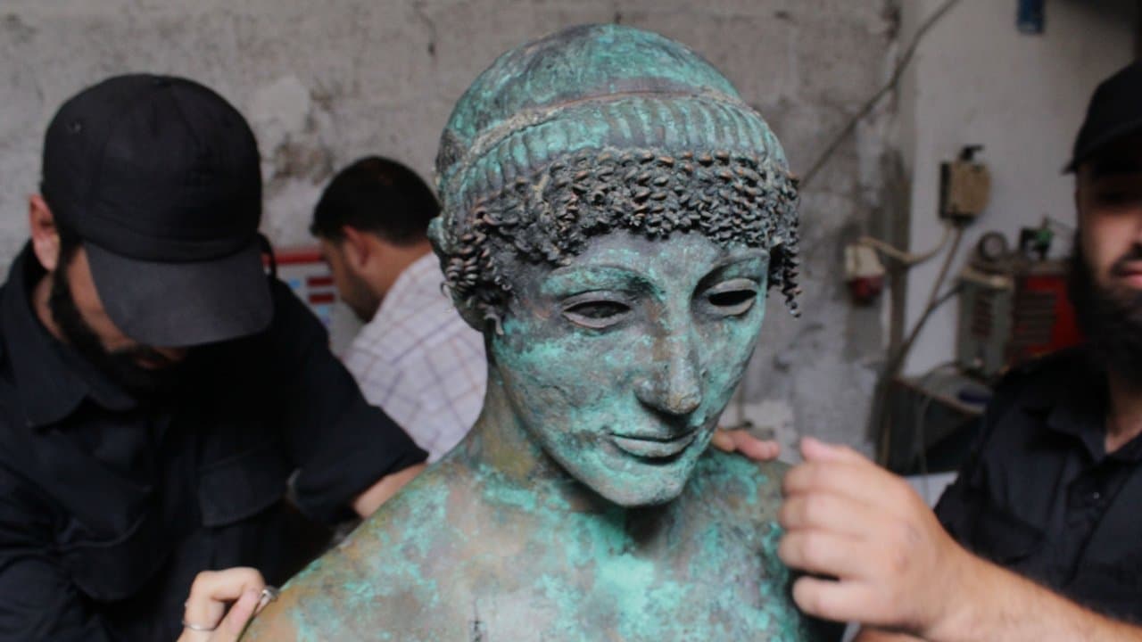 L'Apollon de Gaza backdrop