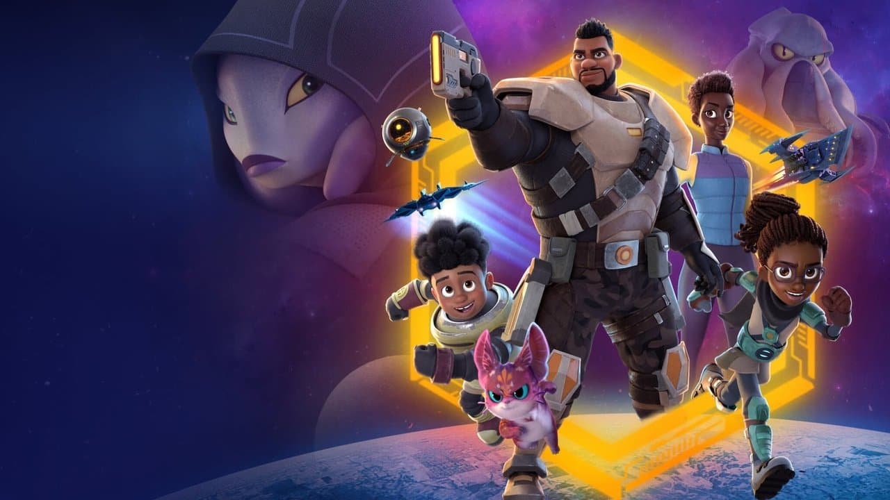 Papa est un chasseur d'aliens backdrop