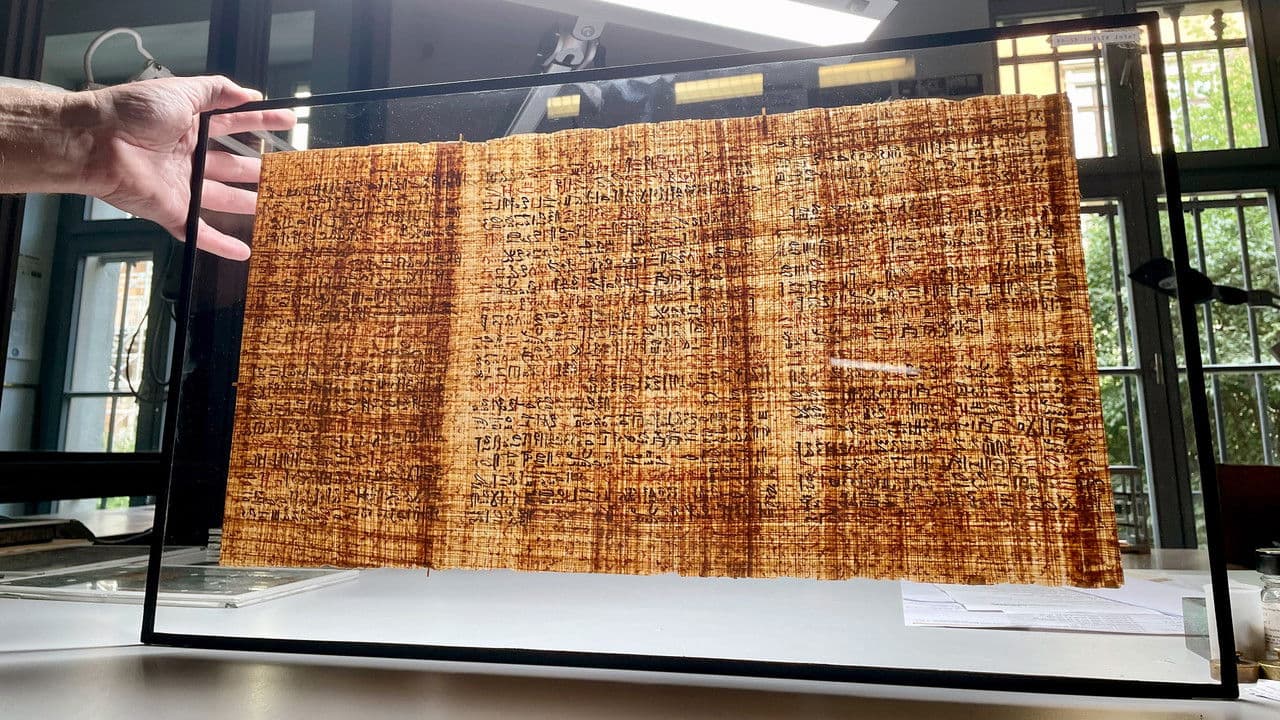 Les mystères du papyrus égyptien Ebers backdrop