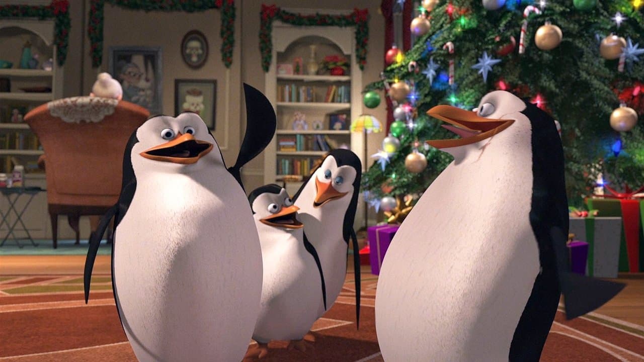 Les Pingouins De Madagascar : Mission Noël backdrop