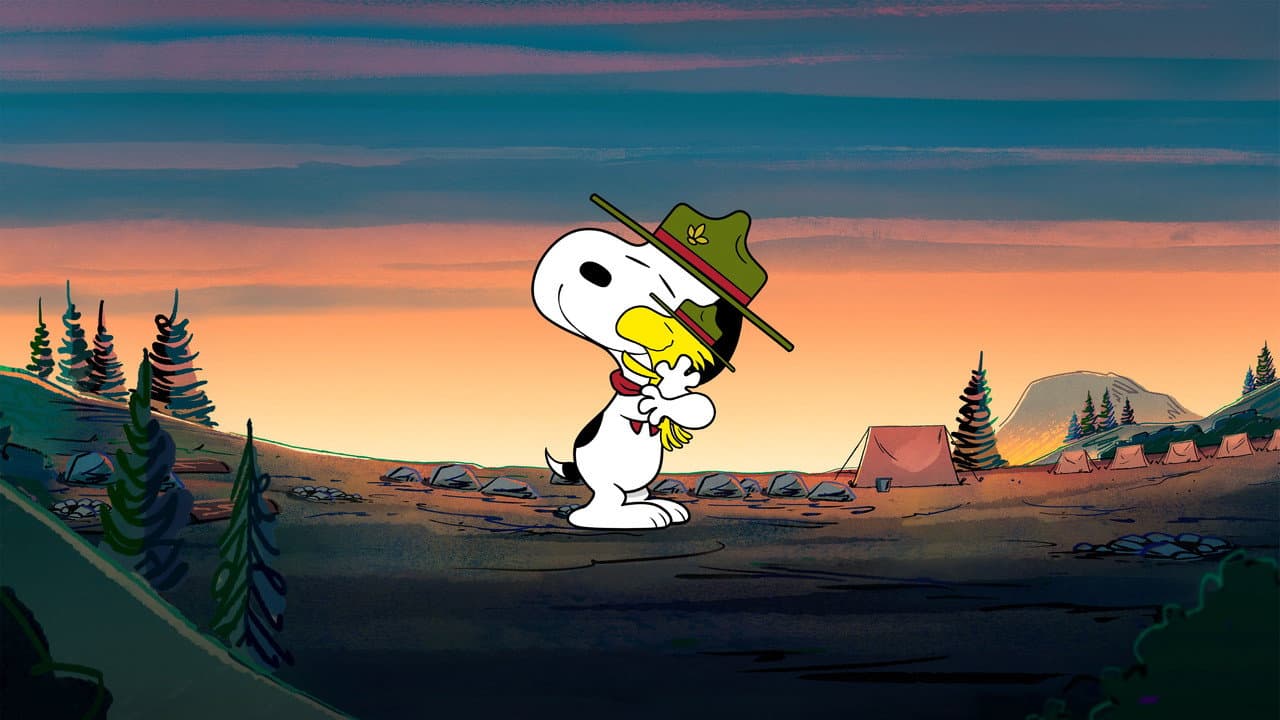 Le Camp de vacances de Snoopy backdrop