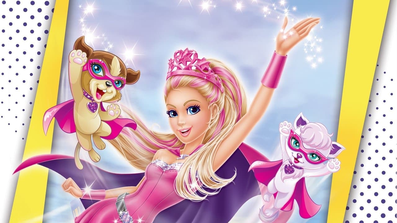 Barbie en Super Princesse backdrop