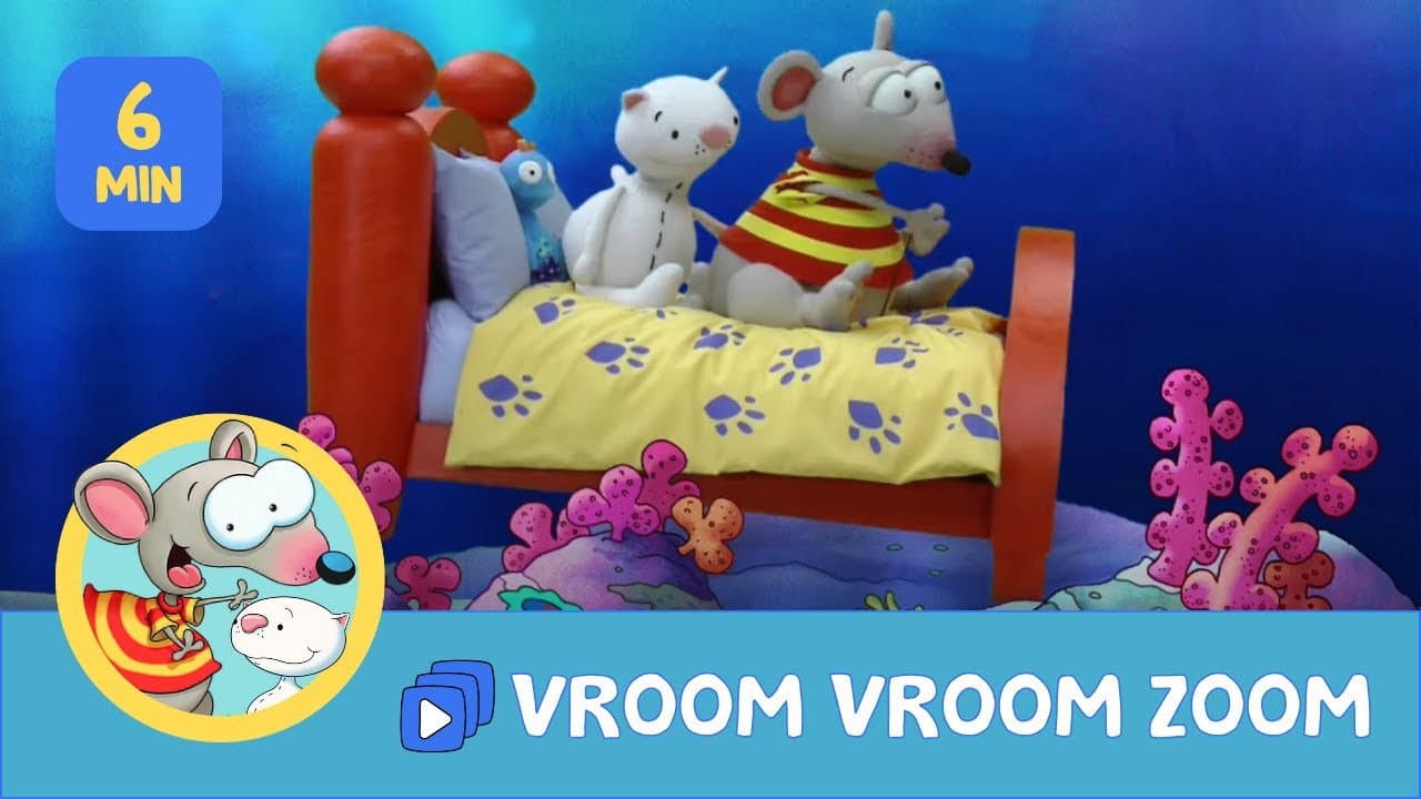 Toupie et Binou Vroum Vroum Zoum backdrop