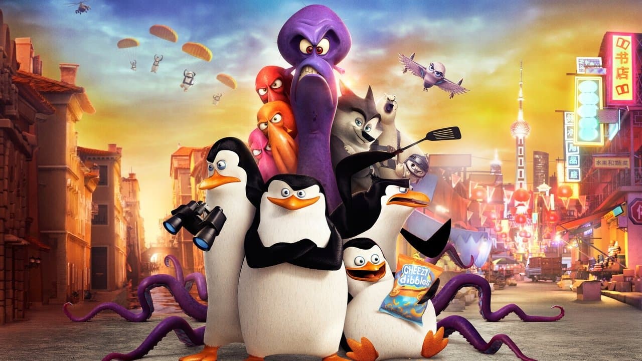 Les Pingouins de Madagascar backdrop