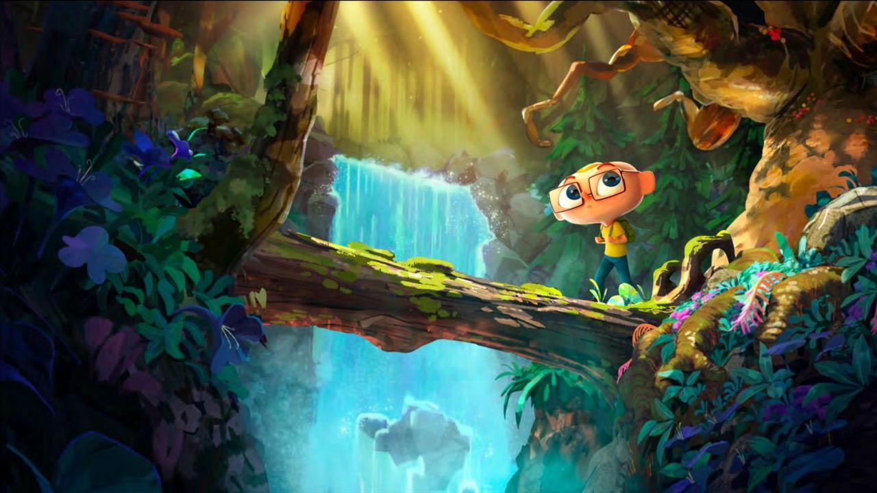 Angelo dans la forêt mystérieuse backdrop