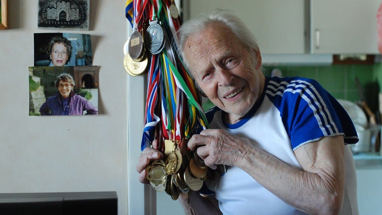 Presque centenaire et athlète backdrop