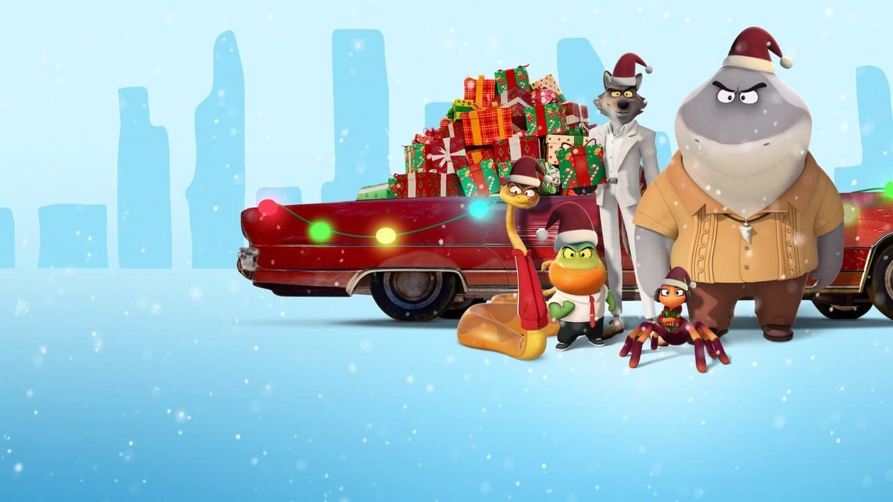 Un Noël façon Bad Guys backdrop