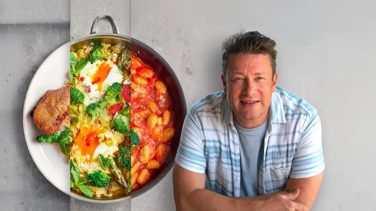 Jamie Oliver : Les recettes tout-en-un backdrop