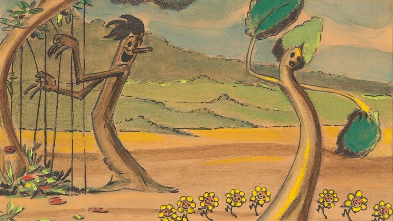 Des arbres et des fleurs backdrop